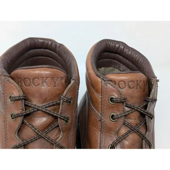 Rocky 3358 Gore-Tex Boots Mens 10 M Brown Leather Hiking Chukka‎ Ankle Vibram